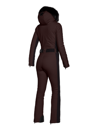 Overal Goldbergh Parry Ski Suit Real Border Dark Brown