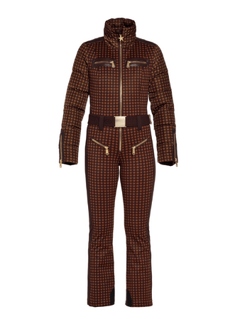 Lyžiarsky Overal Goldbergh Starstruck Ski Suit Dark Brown