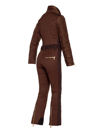 Lyžiarsky Overal Goldbergh Starstruck Ski Suit Dark Brown