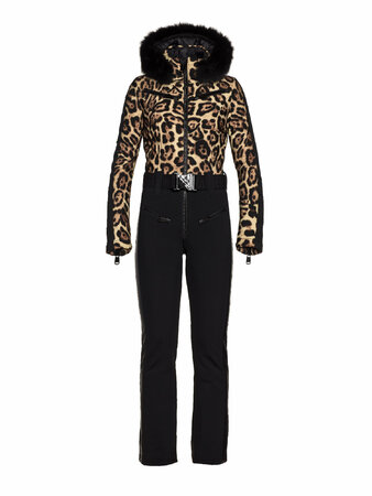 Zimný overal Goldbergh LYNX Ski Suit Real Fox Fur Jaguar