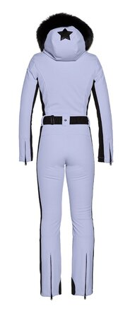 Zimný overal Goldbergh PARRY Ski Suit Real Fox Fur Levander