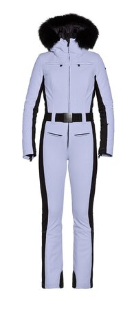 Zimný overal Goldbergh PARRY Ski Suit Real Fox Fur Levander