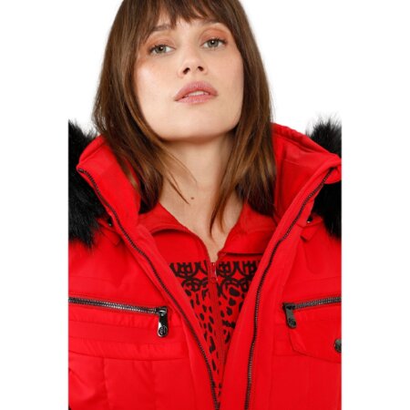 Zimný overal Poivre Blanc Stretch Ski Overall Leopard Scarlet Red