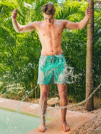 Pánske plavky Sea'sons Fingerprint Emerald Pánske plavky Sea'sons Fingerprint Emerald