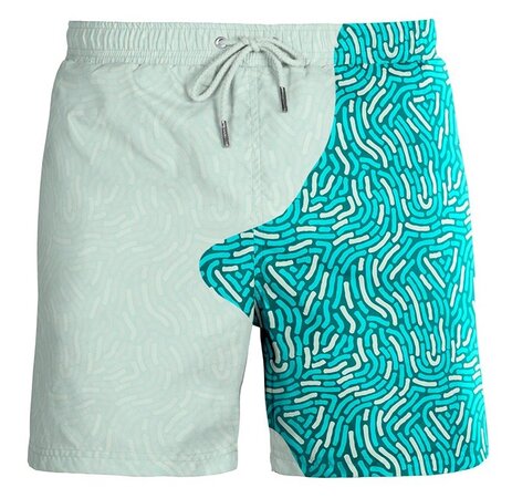 Detské plavky Sea'sons Fingerprint Emerald Blue