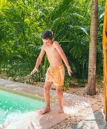 Detské plavky Sea'sons Geometric Amber Peach Detské plavky Sea'sons Geometric Amber Peach