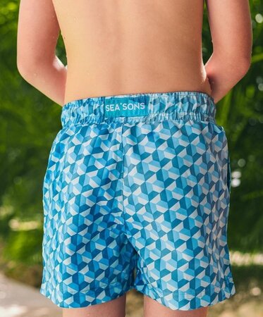 Detské plavky Sea'sons Geometric Sapphire Blue Detské plavky Sea'sons Geometric Sapphire Blue
