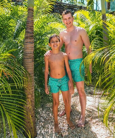 Pánske plavky Sea'sons Fingerprint Emerald Pánske plavky Sea'sons Fingerprint Emerald