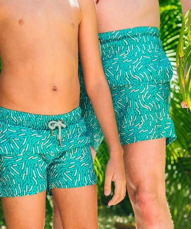 Pánske plavky Sea'sons Fingerprint Emerald Pánske plavky Sea'sons Fingerprint Emerald