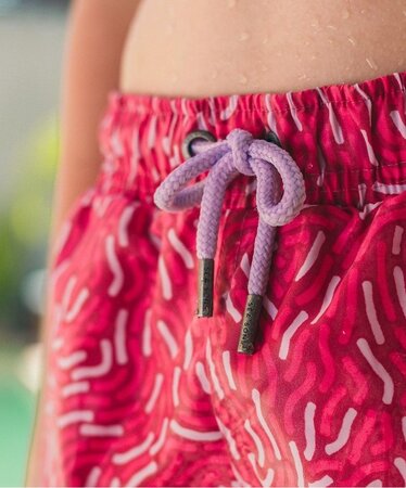 Pánske plavky Sea'sons Fingerprint Ruby