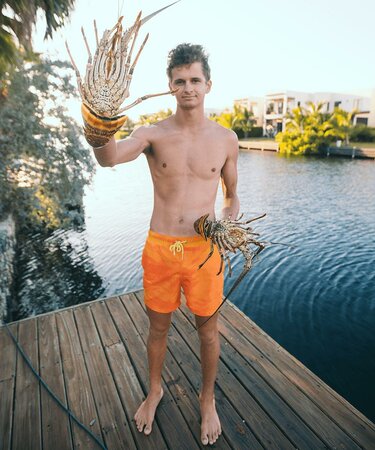 Pánske plavky Sea'sons Main Orange/Yellow Pánske plavky Sea'sons Main Orange/Yellow