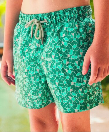 Pánske plavky Sea'sons Mosaic Emerald