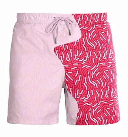 Pánske plavky Sea'sons Fingerprint Ruby