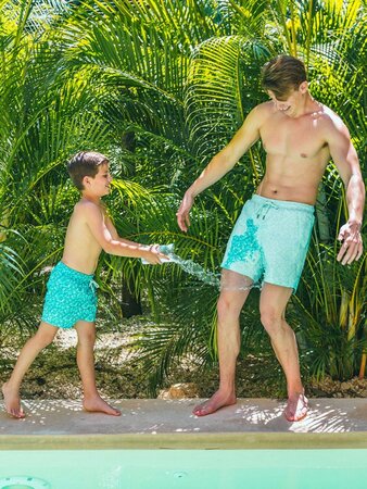 Pánske plavky Sea'sons Mosaic Emerald