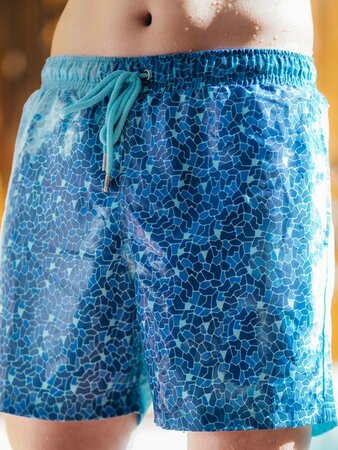 Pánske plavky Sea'sons Mosaic Sapphire