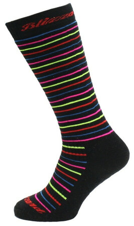 Lyžiarske ponožky Blizzard Viva Allround Black/Rainbow Stripes