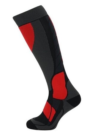 Lyžiarske ponožky Blizzard Compress 120 Black/Grey/Red Lyžiarske ponožky Blizzard Compress 120 Black/Grey/Red