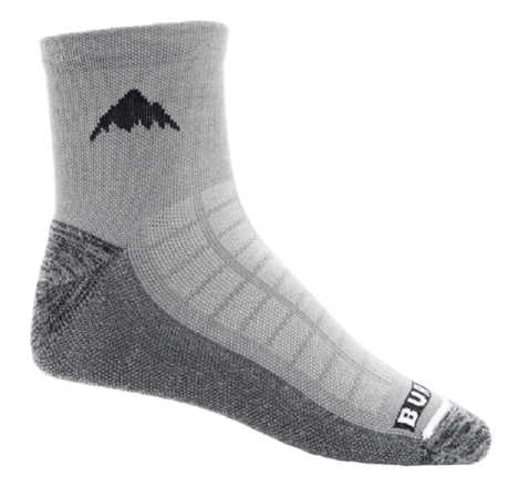 Ponožky Burton Lightweight Quarter Crew Socks Gray Heather