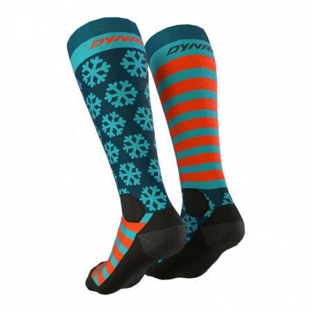 Lyžiarske ponožky Dynafit FT Graphic Socks Storm Blue Lyžiarske ponožky Dynafit FT Graphic Socks Storm Blue