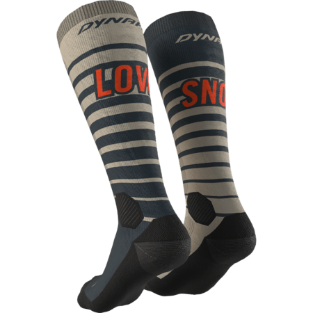 Lyžiarske ponožky Dynafit FT Graphic Sock Rock Khaki Snow Lyžiarske ponožky Dynafit FT Graphic Sock Rock Khaki Snow