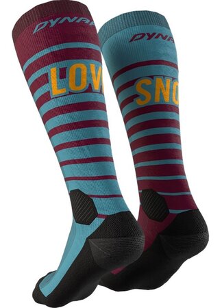 Lyžiarske ponožky Dynafit FT Graphic Socks Burgundy 23/24