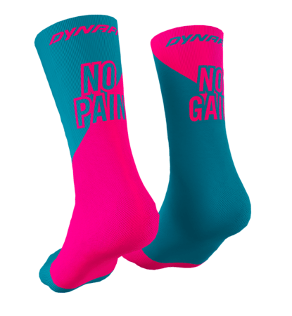 Ponožky Dynafit No Pain No Gain Ocean/Pink Glo