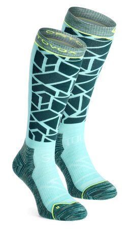 Lyžiarske ponožky Ortovox Ski Tour Compression Long Socks W Dark Pacific Lyžiarske ponožky Ortovox Ski Tour Compression Long Socks W Dark Pacific