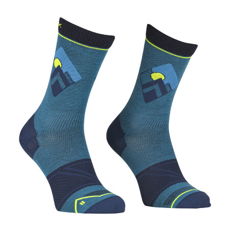Ponožky Ortovox Alpine Light Compression Mid Socks Mountain Blue