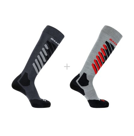 Ponožky Salomon S/ACCESS 2-PACK Anthracite/Light Grey