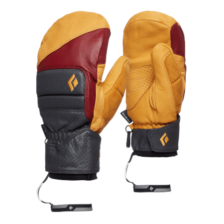 Rukavice Black Diamond Spark Johnny Mitts Amber/Dark Crimson