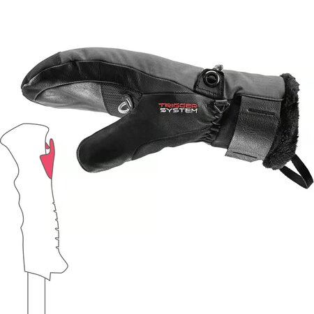 Lyžiarske rukavice Leki Lantana 3D GTX Women Mitt Graphite/Black