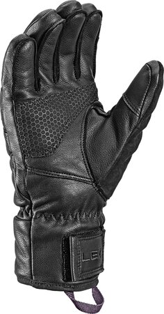 Lyžiarske rukavice Leki Montera Prime Women Black/Blackberry Gray