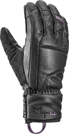 Lyžiarske rukavice Leki Montera Prime Women Black/Blackberry Gray