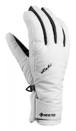Lyžiarske rukavice Leki Sveia GTX Lady White-Black