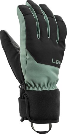 Lyžiarske rukavice Leki Bird Junior Black/Dusty Green