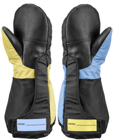 Rukavice Leki Little Glace Zero Mitt Long Black