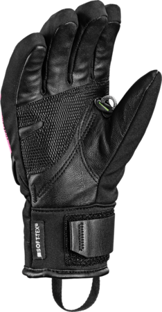 Lyžiarske rukavice Leki WCR Core TR Junior Black/Neonyellow