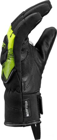 Lyžiarske rukavice Leki WCR Core TR Junior Black/Neonyellow