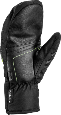Lyžiarske rukavice Leki WCR Team 3D Junior Mitt Black/Ice Lemon