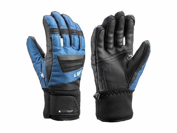 Lyžiarske rukavice Leki Orbit S Junior black/Indigo/White