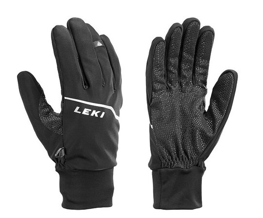 Bežecké rukavice Leki Tour Lite black/chrome/white Bežecké rukavice Leki Tour Lite black/chrome/white