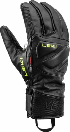 Lyžiarske rukavice Leki WCR Venom Speed 3D Black/Ice Lemon
