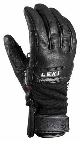 Lyžiarske rukavice Leki Lightning 3D Black-White