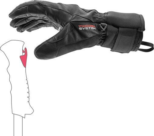 Rukavice Leki Argus 3D Black Rukavice Leki Argus 3D Black