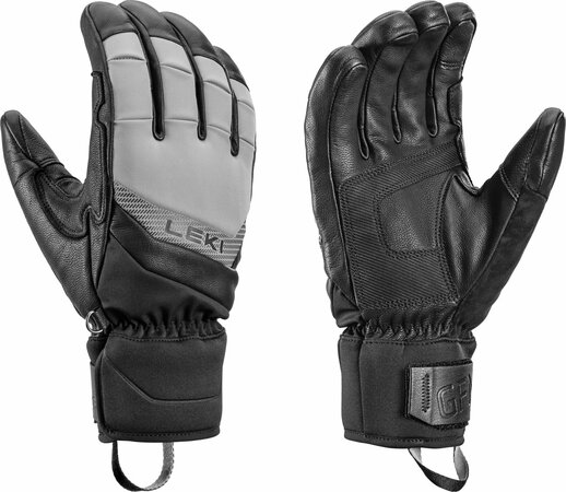 Lyžiarske rukavice Leki Griffin Base Zero Stone Grey/Black