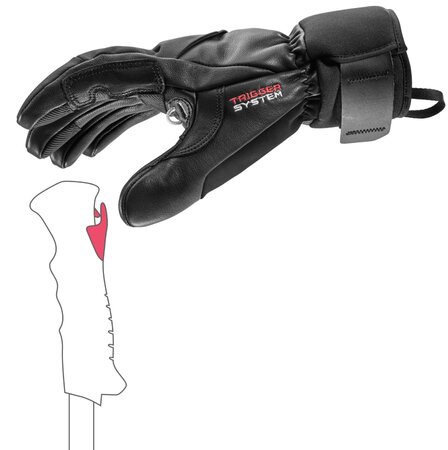 Rukavice Leki Hevon 3D Black Rukavice Leki Hevon 3D Black