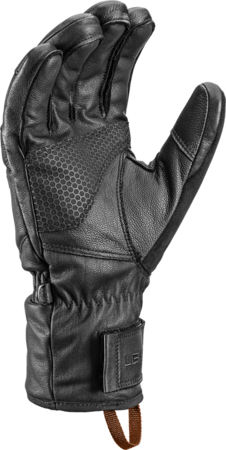 Lyžiarske rukavice Leki Montera Prime Black/Dark Brown