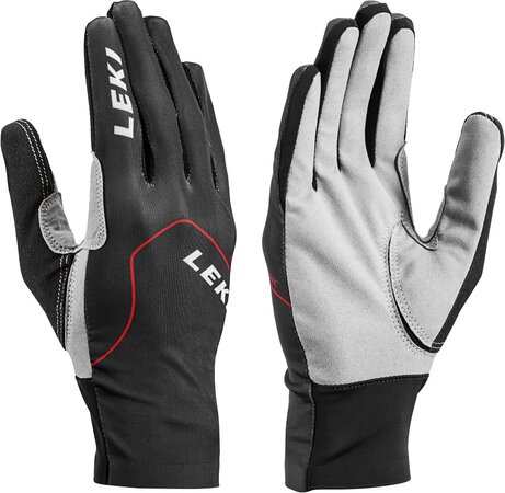 Rukavice Leki Nordic Skin Black/Red/Graphite