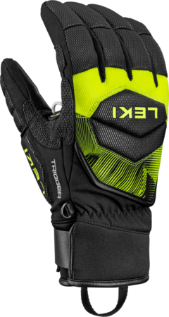 Lyžiarske rukavice Leki WCR Core TR Black/Neonyellow