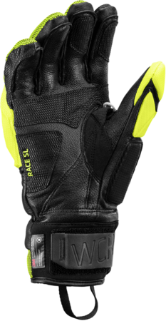 Lyžiarske rukavice Leki WCR Venom SL 3D Black/Ice Lemon